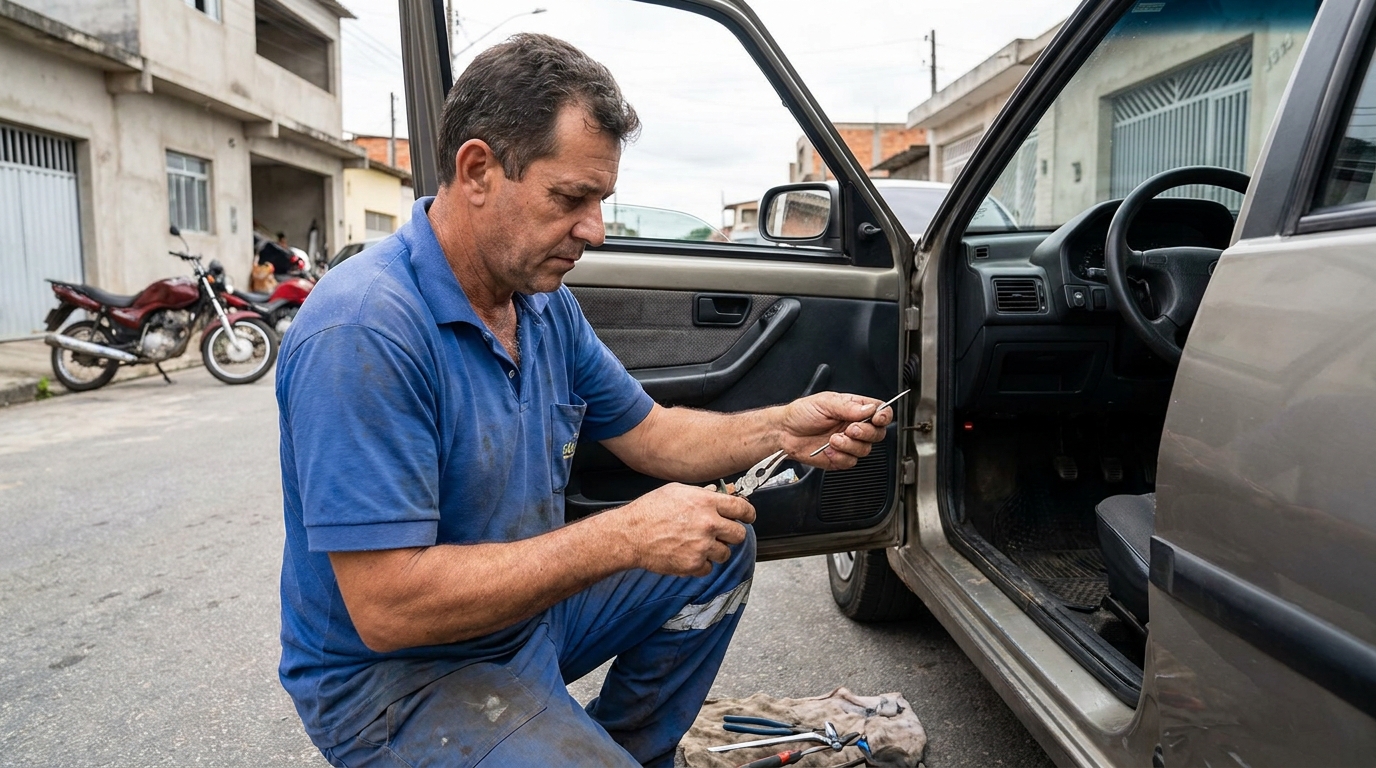 Extração em Cadeado no Centenário, Duque de Caxias‑RJ